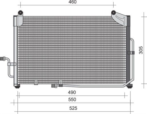 MAGNETI MARELLI Конденсатор, кондиционер 350203363000